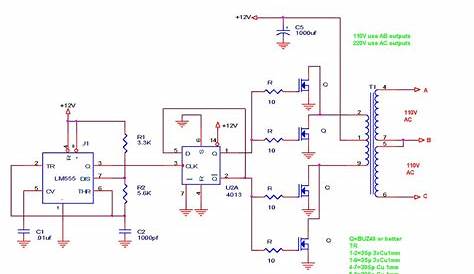 110V-220V 500W or more inverter Circuit Diagram | Diagram Digital Schematic