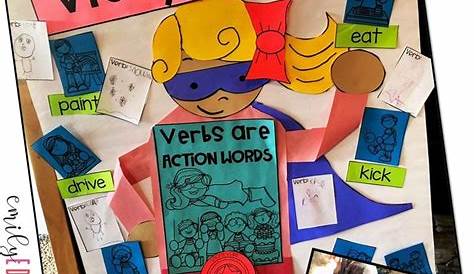 action and helping verbs anchor chart