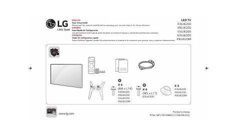 LG 43UJ6200 Owner's manual | Manualzz