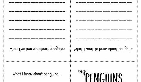 printable penguin worksheets