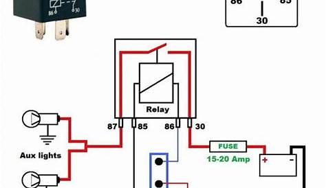 relay circuit diagram and working