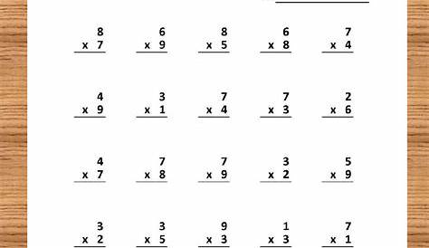 second grade multiplication worksheets