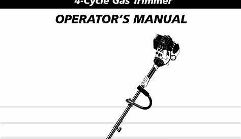 Ryobi 4 Cycle Trimmer Owners Manual