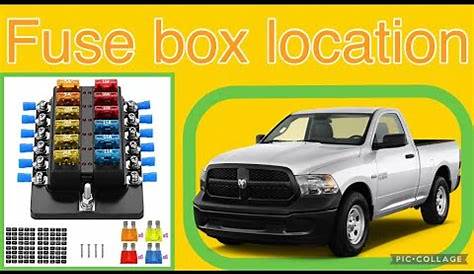 2012 dodge ram fuse box location