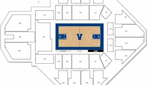 villanova basketball seating chart