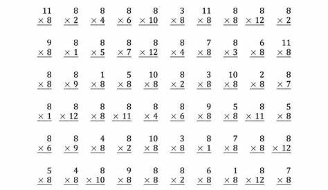 Multiplication Worksheets Hard | Printable Multiplication Flash Cards