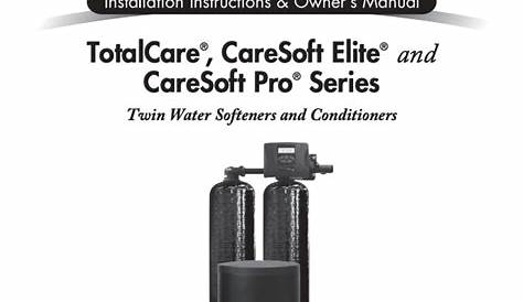 sears water softener manual pdf