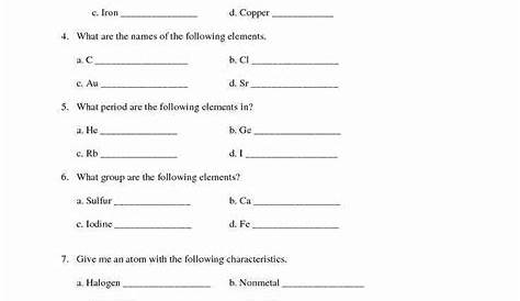 50 Periodic Trends Practice Worksheet Answers