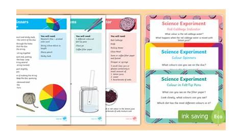 Colour Experiments Pack - Cool Science Experiments for Kids