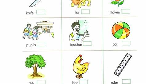 Living and non - living thing worksheet