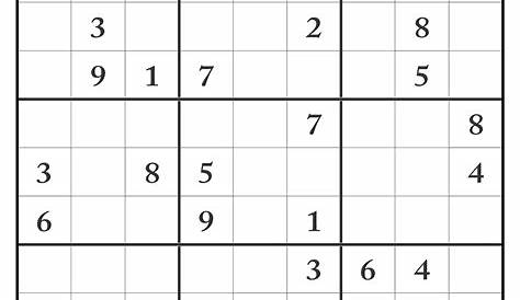 10 Best Printable Sudoku Puzzles To Print PDF for Free at Printablee