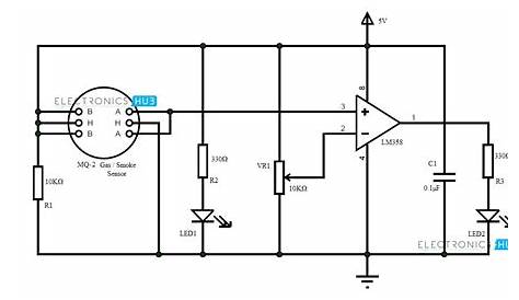 circuit diagram for smoke detector