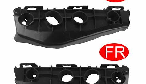 Bumper Bracket For 2011-2013 Toyota Corolla Set of 2 Front Left & Right