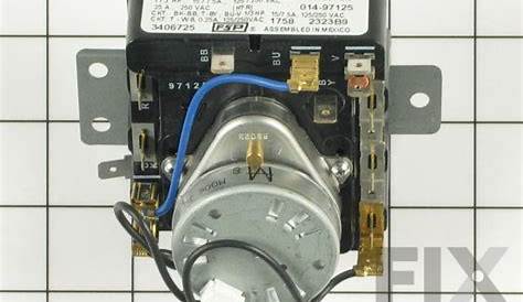 OEM Whirlpool WP3406725 Timer, 60 Hz. - Fix.com