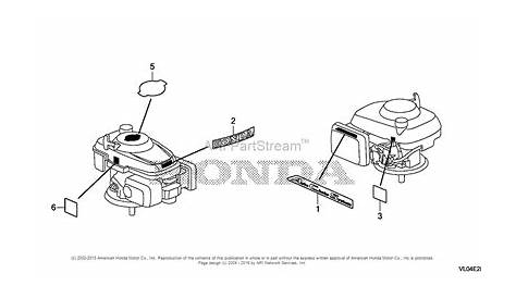 Honda HRR216K9 VLAA LAWN MOWER, USA, VIN# MZCG-8670001 Parts Diagram