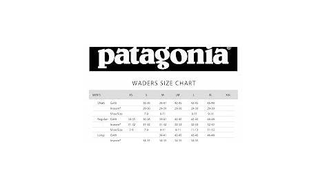 Patagonia Women's Sizing Chart