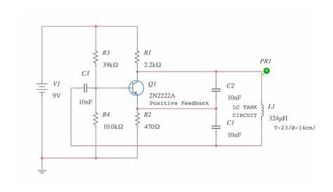 colpitts oscillator circuit diagram using transistor