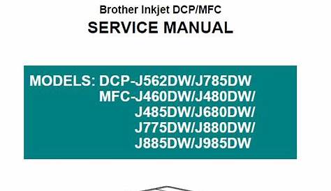 brother mfc-j460dw manual