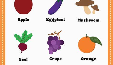 7 Best Images of Fall Vegetable And Fruit Printables - Free Printable