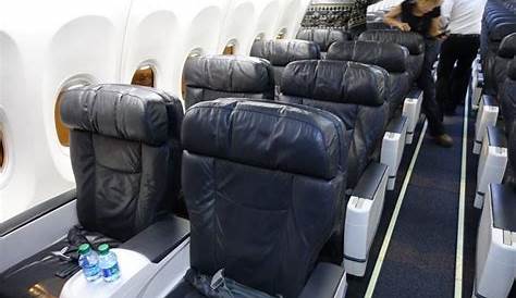 Alaska Airlines Boeing 737-900 features a two-cabin arrangement, with