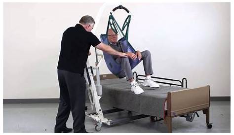 Patient Lift Transfer from Chair to Bed - YouTube