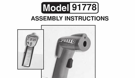 CEN-TECH 91778 ASSEMBLY INSTRUCTIONS MANUAL Pdf Download | ManualsLib