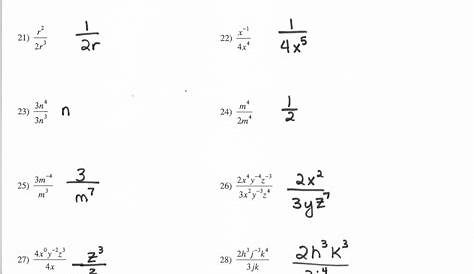 simplifying rational exponents worksheets