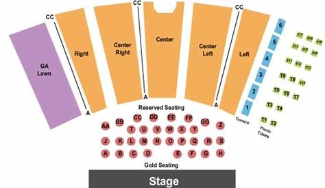 frederick brown jr amphitheater seating chart