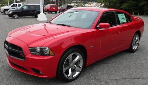 red 2012 dodge charger