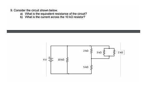 Solved Consider the circuit shown below. a) What is the | Chegg.com
