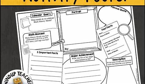 Black History Month Activity Sheet - Made By Teachers