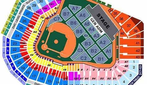 Seating Chart for the upcoming Bruce Springsteen show at Fenway Park on