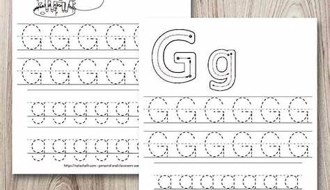 Free Printable Letter G Tracing Worksheets - The Artisan Life