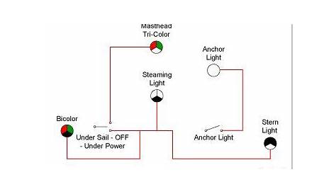 wiring diagram for boat navigation lights