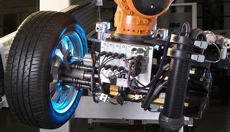 Wheel assembly: robots assemble car wheels: Automotive - IBG
