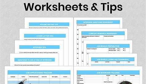 job search worksheets