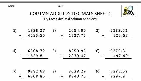 read and write decimals worksheets