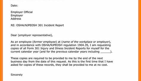 Incident Report Letter - 6+ Examples, Format, Pdf | Examples