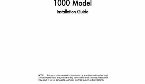 viper 3100 installation manual