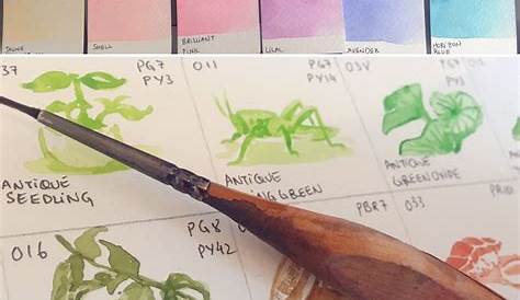 Holbein Artist watercolour swatches by @ha2693 | Gouache color