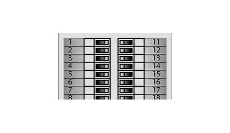 Printable Electrical Panel Breaker Labels / 32 Electrical Panel Label