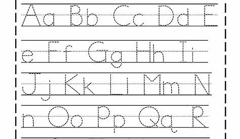 Letter Tracing 1St Grade | AlphabetWorksheetsFree.com