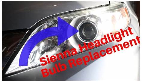 Toyota Sienna Headlight Bulb Replacement (2011-2019) - YouTube