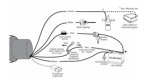 wiring diagram for autometer tach