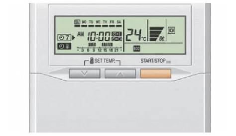 fujitsu air conditioner remote control manual