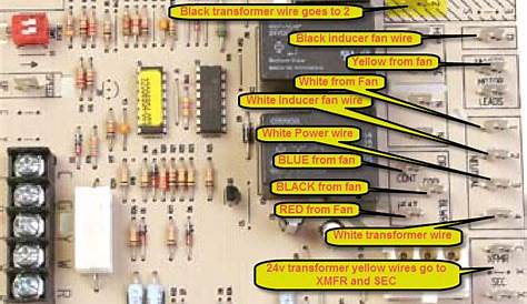 furnace circuit board diagram