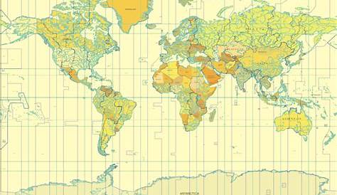 time zone world map printable