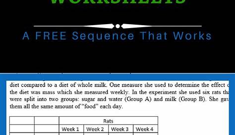 scientific method scenarios worksheets