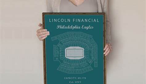 Lincoln Financial Field Seating Chart Philadelphia Eagles | Etsy