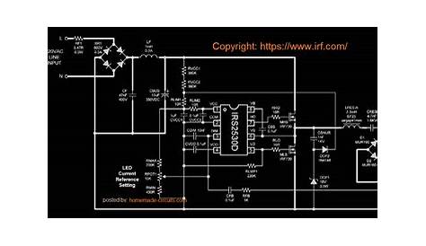 led light bulb circuit diagram